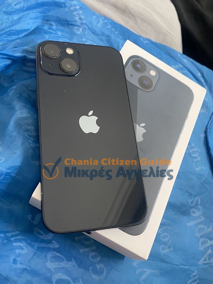 Πρόκειται για ένα ολοκαίνουργιο Apple iPhone 13 στο χρώμα Midnight Black,